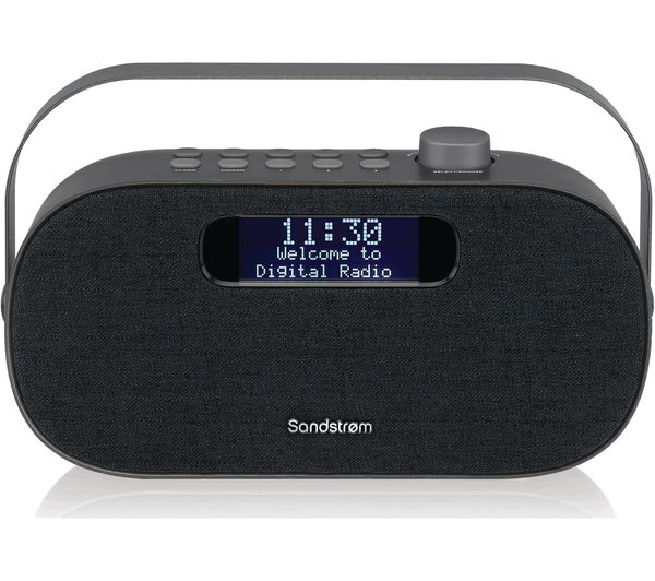 SANDSTROM SF-DABG18 Portable DAB Bluetooth Radio - Grey, Grey