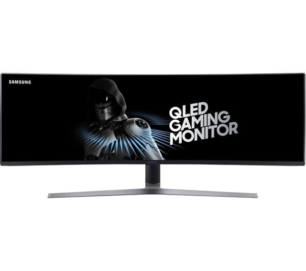 SAMSUNG LC49HG90DMUXEN Super Wide Full HD 49" Curved QLED Gaming Monitor - Charcoal, Charcoal