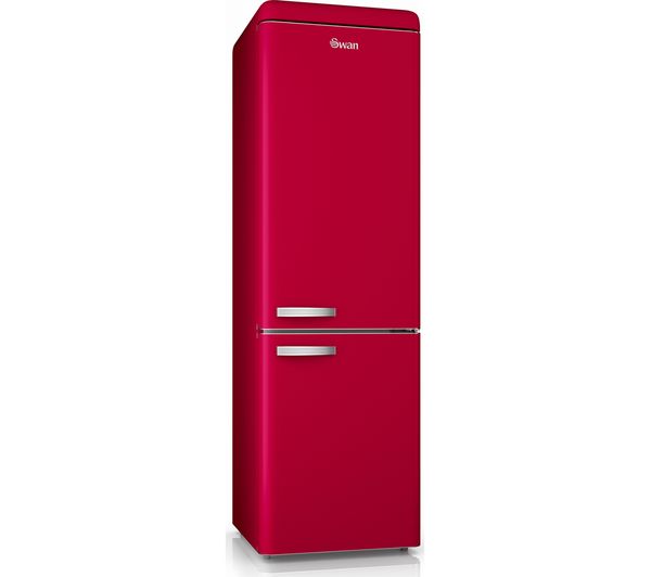 SWAN SR11020RN 70/30 Fridge Freezer - Red, Red