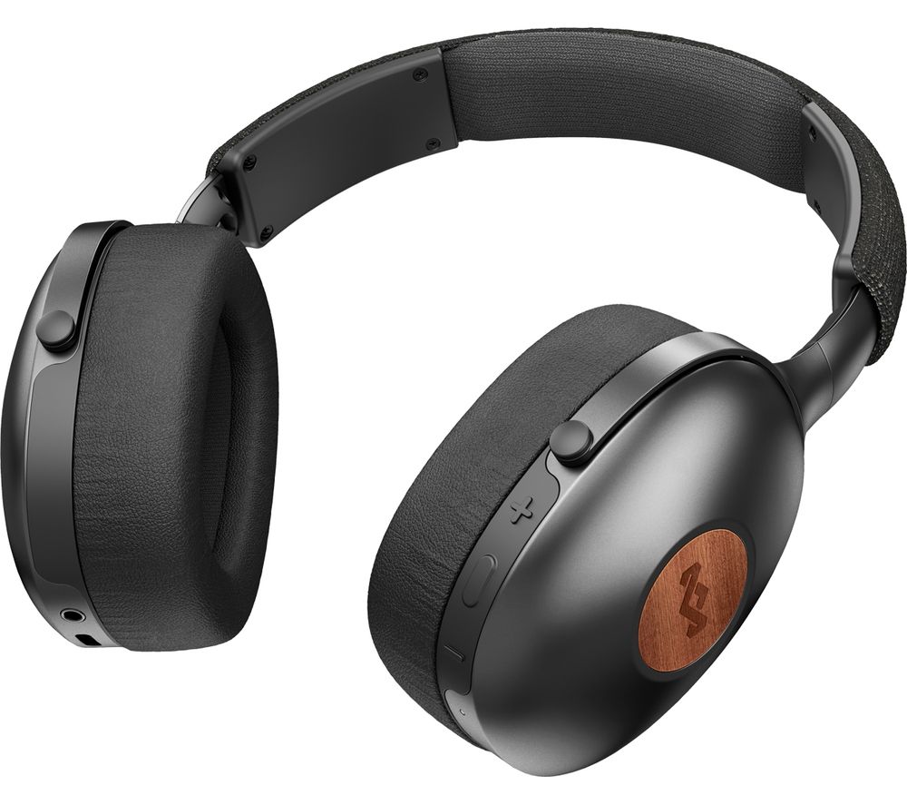 HOUSE OF MARLEY Positive Vibration XL Wireless Bluetooth Headphones - Black, Black