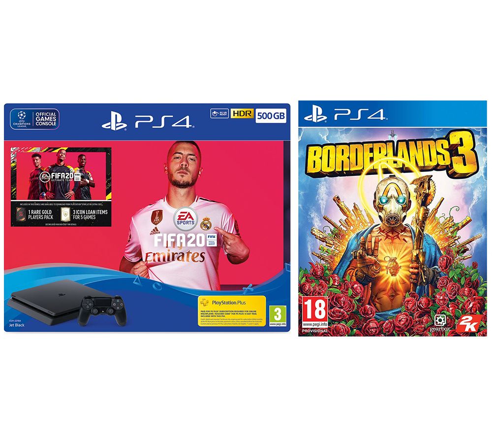 SONY PlayStation 4, FIFA 20 & Borderlands 3 Bundle - 500 GB