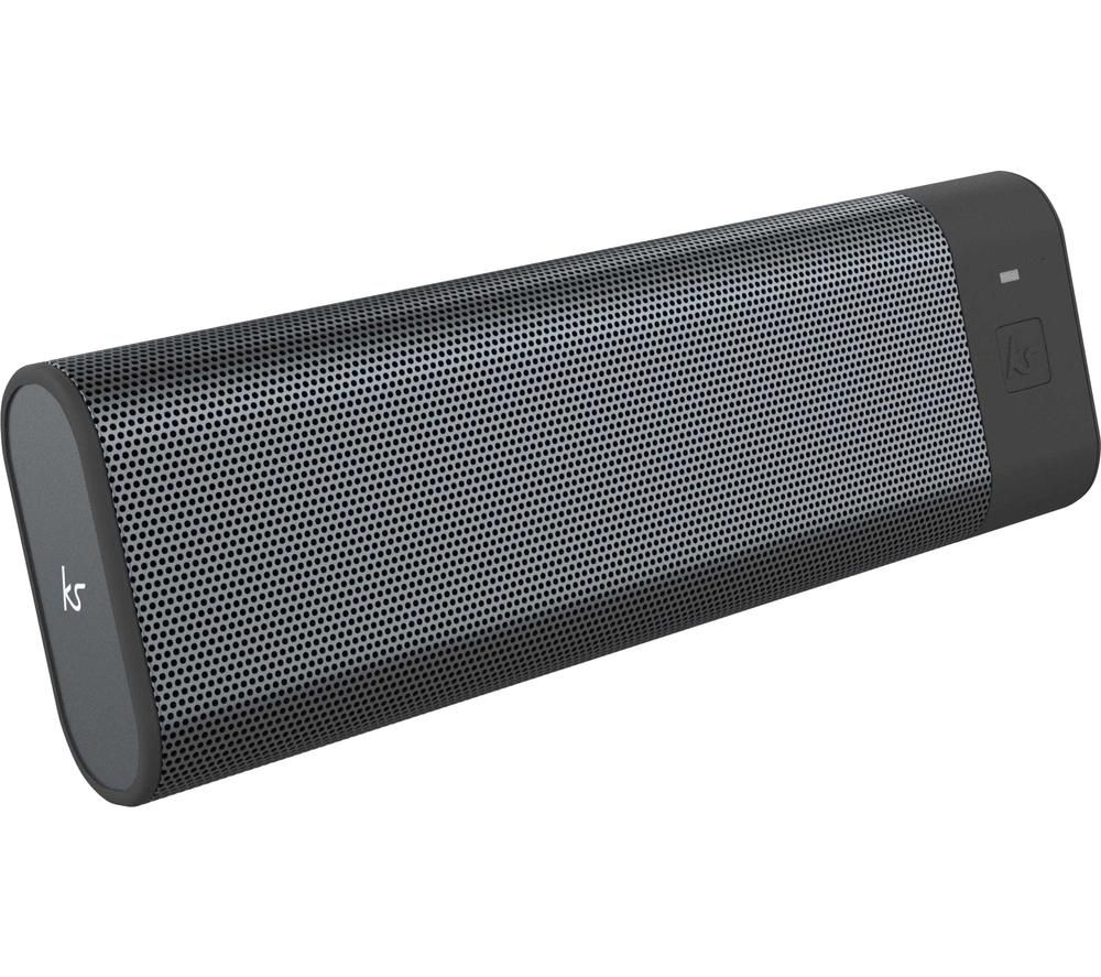 KITSOUND BoomBar Portable Bluetooth Speaker - Grey, Grey