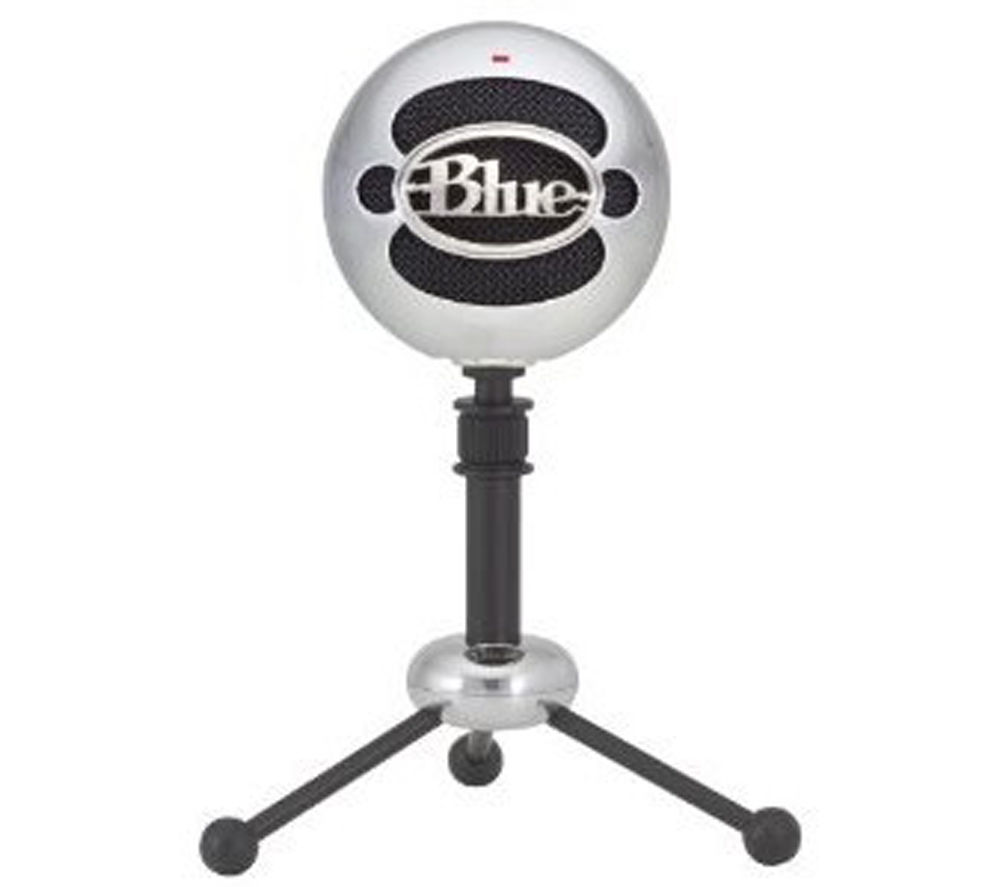 Blue Snowball USB Microphone - Silver, Blue
