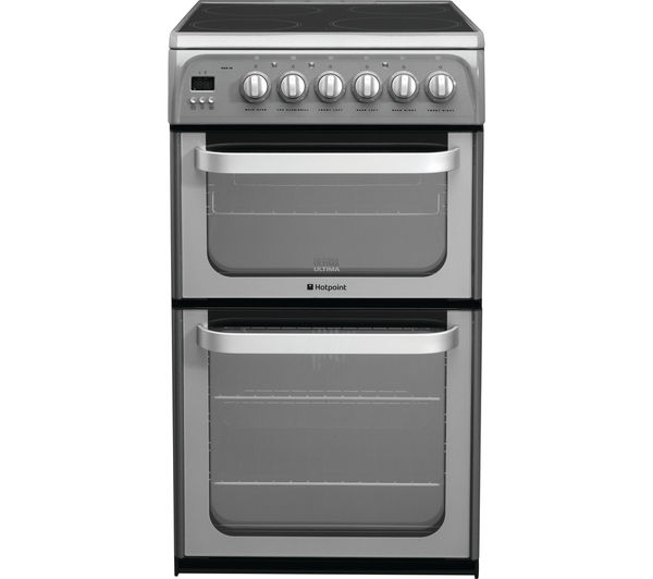 HOTPOINT Ultima HUE52GS 50 cm Electric Cooker - Graphite, Graphite