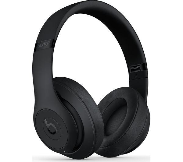 BEATS Studio 3 Wireless Bluetooth Noise-Cancelling Headphones - Black, Black