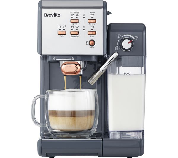 BREVILLE One-Touch VCF109 Coffee Machine - Graphite Grey & Rose Gold, Graphite