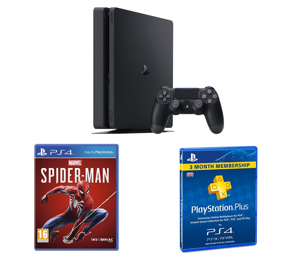 SONY PlayStation 4, Marvel's Spider-Man & PlayStation Plus 3 Month Subscription Bundle