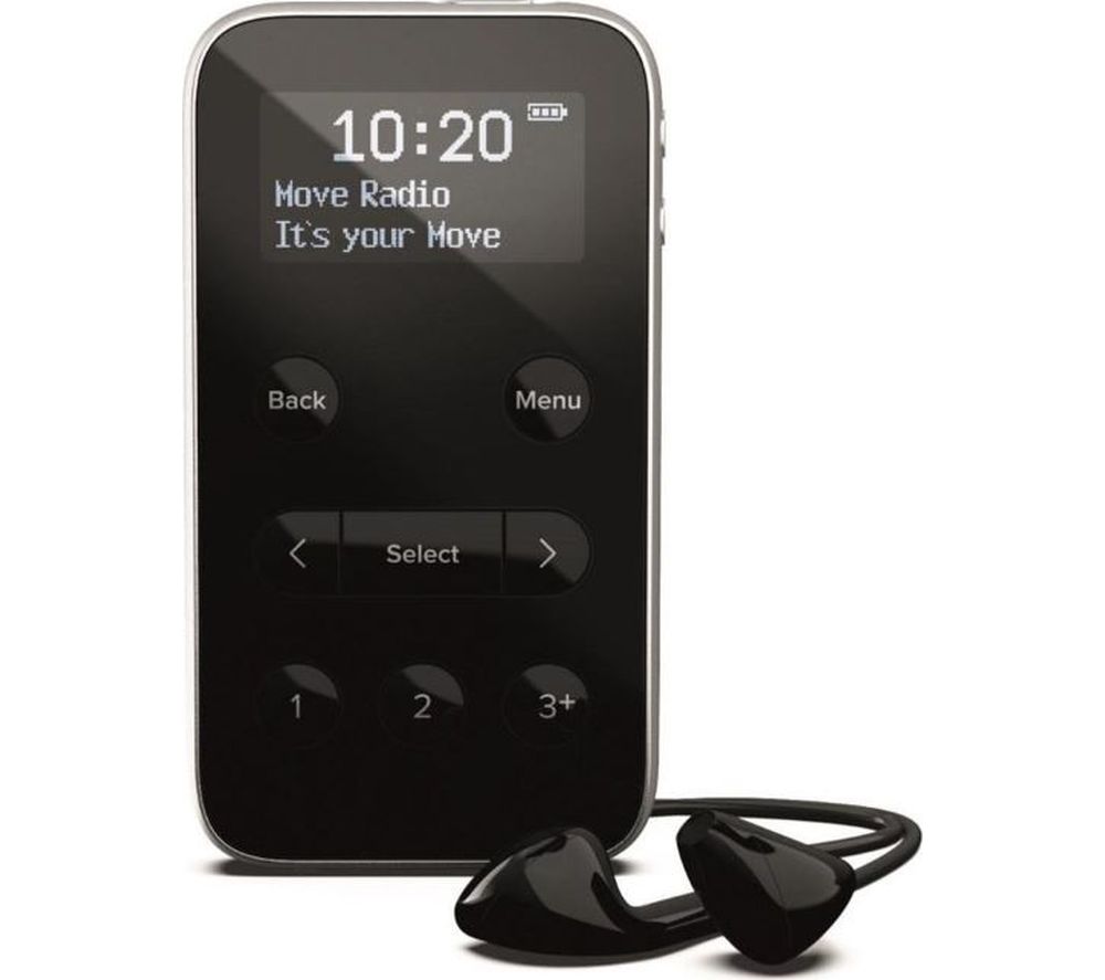 Move R3 Portable DAB Radio - Black, Black