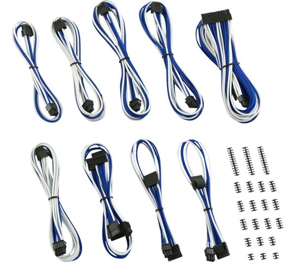 Cablemod Classic ModMesh C-Series RMi & RMx Power Cable Kit - Blue & White