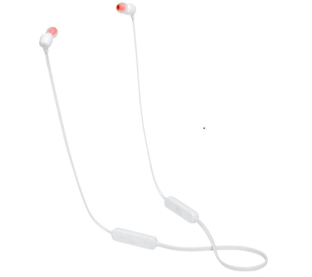 JBL Tune 115BT Wireless Bluetooth Earphones - White, White