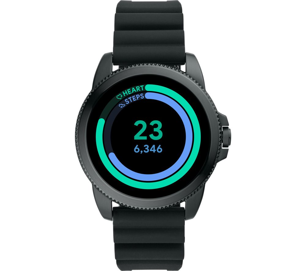 FOSSIL Gen 5E FTW4047 Smartwatch - Black, Silicone Strap, Black