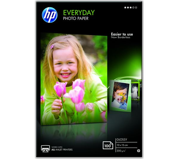 HP 100 x 150 mm Photo Paper - 100 Sheets