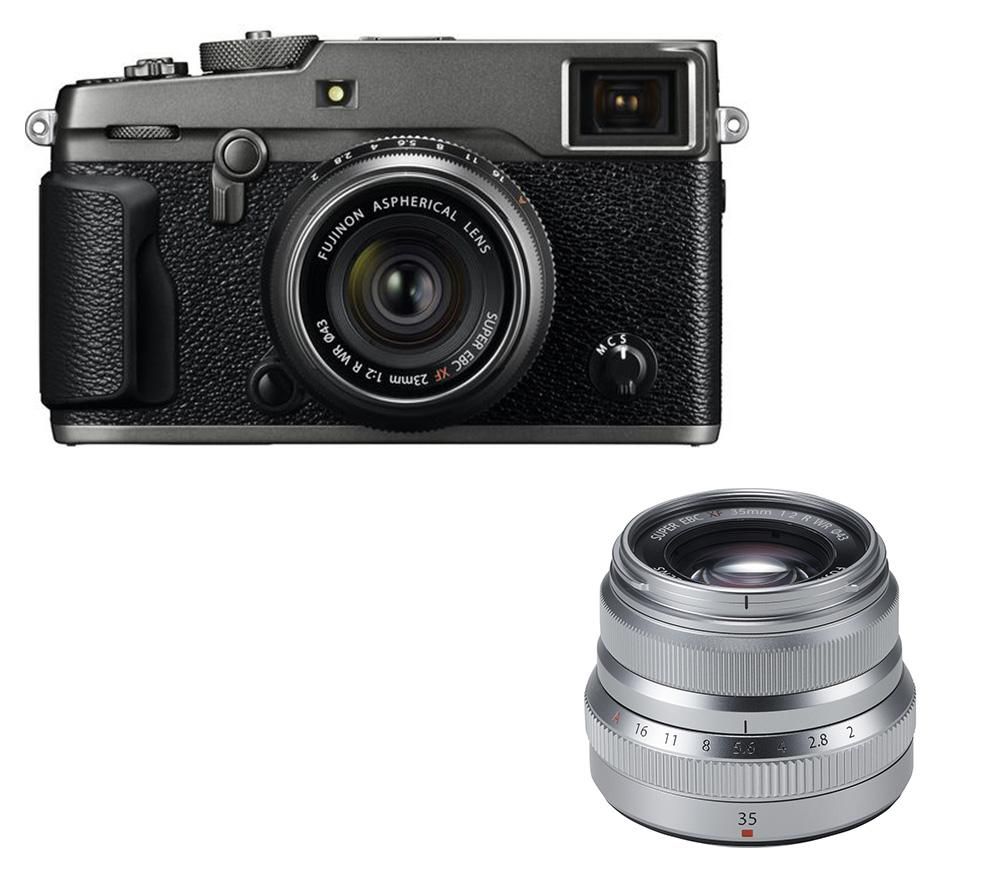 FUJIFILM X-Pro2 Mirrorless Camera & Twin Lens Kit Bundle, Graphite