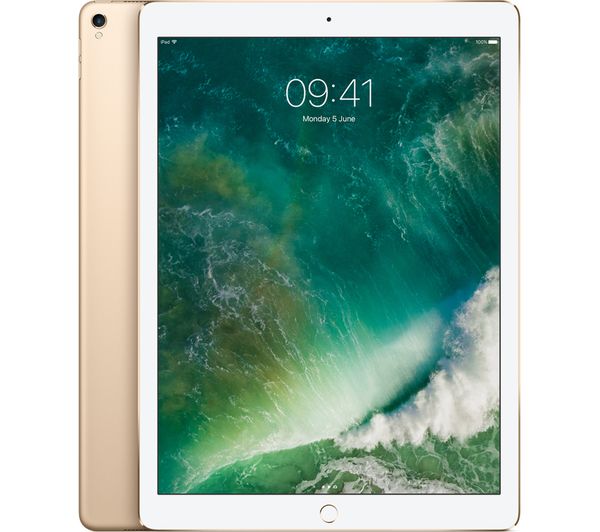 APPLE 12.9" iPad Pro - 256 GB, Gold (2017), Gold