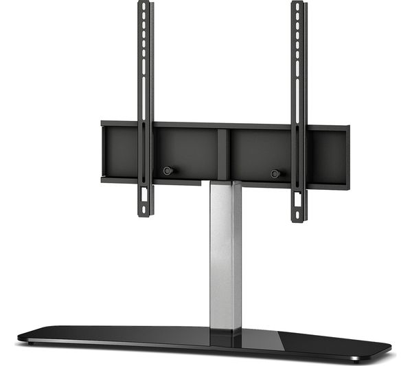 SONOROUS Curved PL2335 B-SLV 900 mm TV Stand with Bracket - Black & Silver, Black