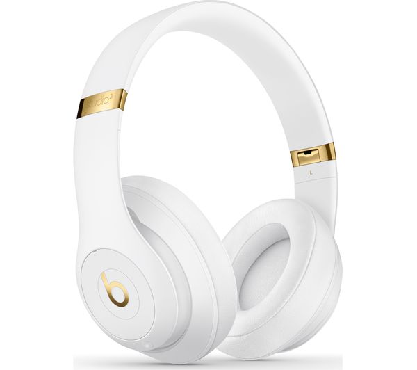 BEATS Studio 3 Wireless Bluetooth Noise-Cancelling Headphones - White, White