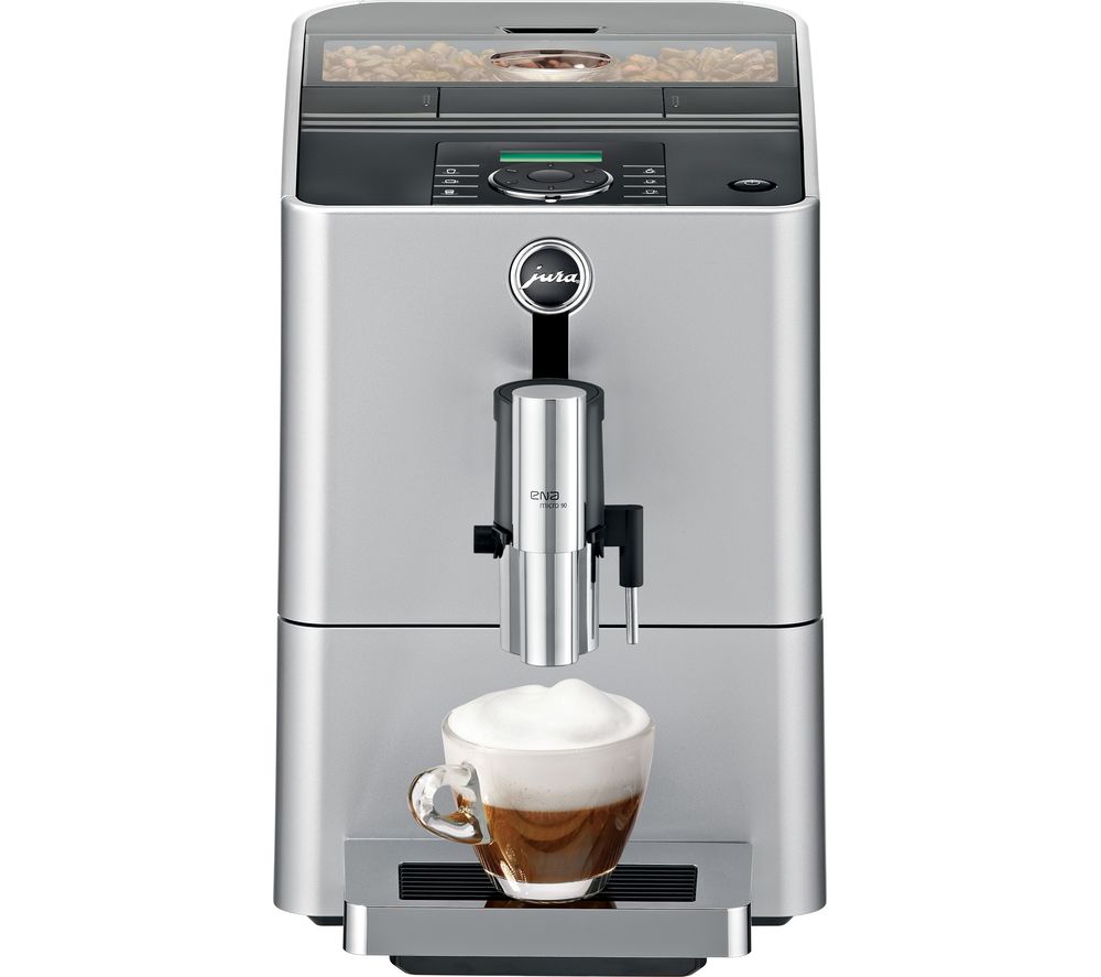 JURA Micro 90 Bean to Cup Coffee Machine - Silver, Silver