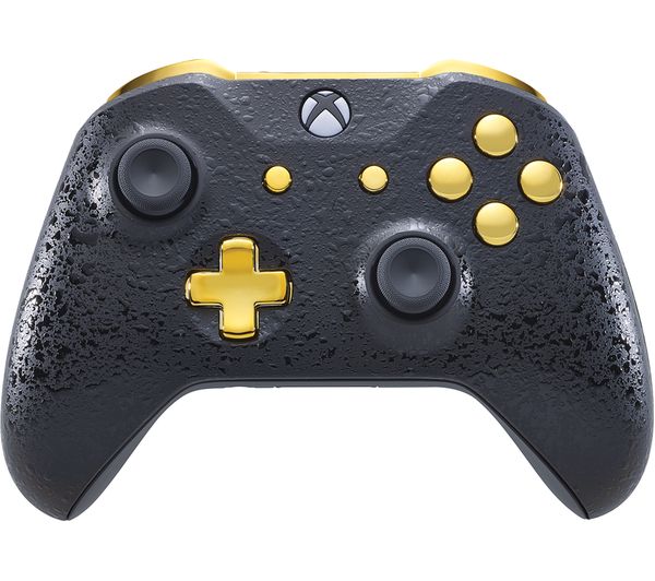 MICROSOFT Xbox One Wireless Controller - 3D Black & Gold, Black