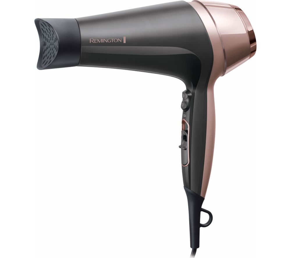 REMINGTON Curl and Straight Confidence D5706 Hair Dryer - Grey & Rose Gold, Grey