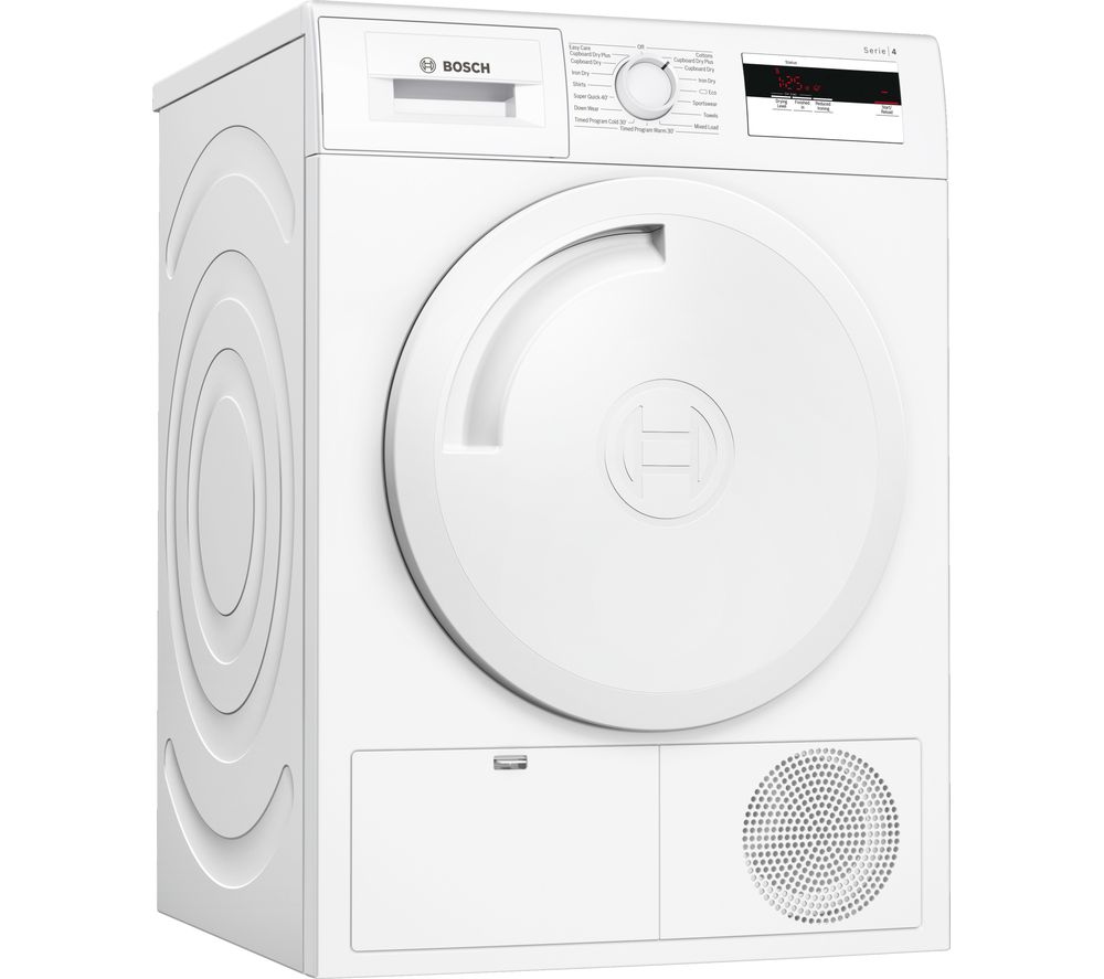 BOSCH Serie 4 WTH84000GB 8 kg Heat Pump Tumble Dryer - White, White