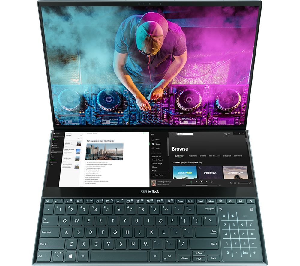 ASUS ZenBook Pro Duo UX581GV 15.6” Intel®Core i7 Laptop - 512 GB SSD, Blue, Blue