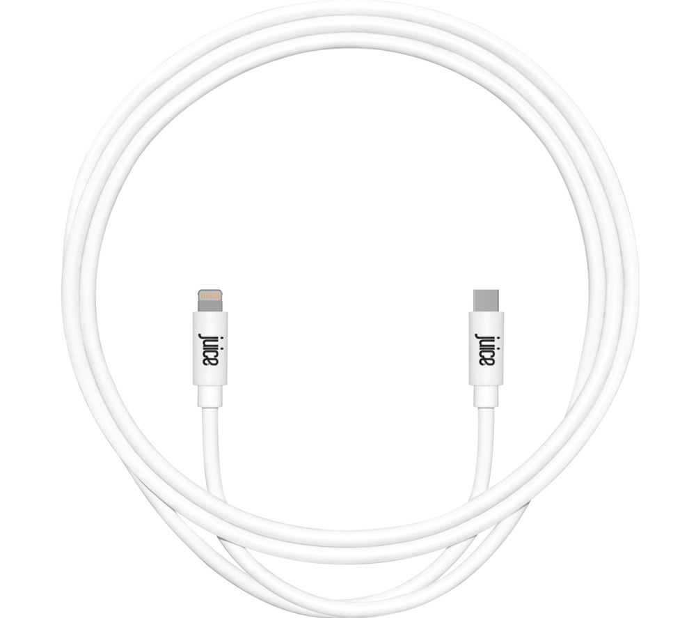 JUICE USB Type-C to Lightning Cable - 2 m, White, White