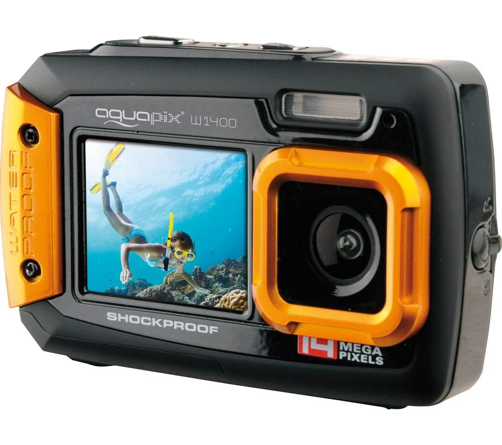 AQUAPIX Active W1400 Compact Camera - Orange, Orange