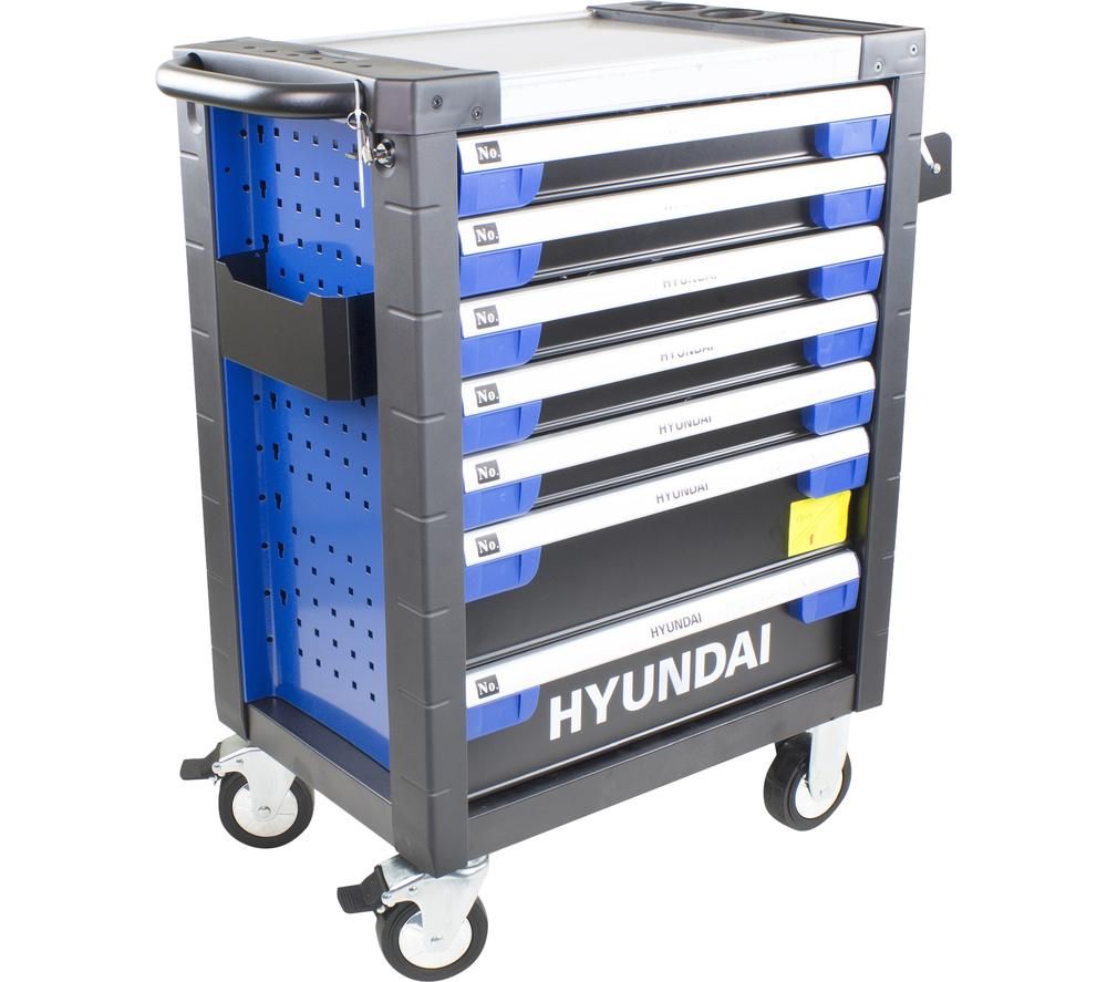 HYUNDAI HYTC9003 Tool Chest Cabinet & 305 Assorted Tools - Blue & Black, Blue