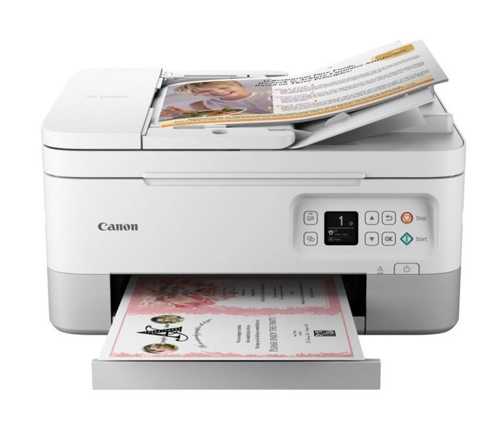 CANON PIXMA TS7451 All-in-One Wireless Inkjet Printer - White, White