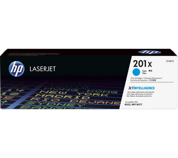 HP 201X Original Cyan Toner Cartridge, Cyan