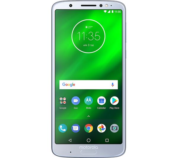 Motorola G6 Plus - 64 GB, Silver, Silver