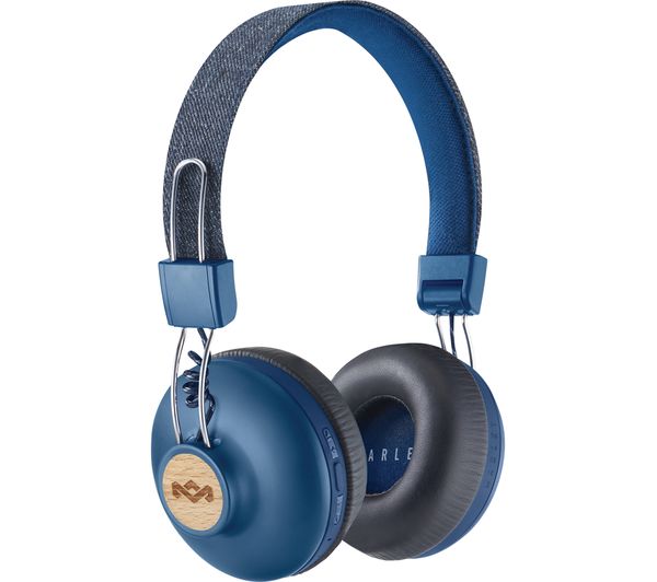 House Of Marley Positive Vibration 2 Wireless Bluetooth Headphones - Blue, Blue