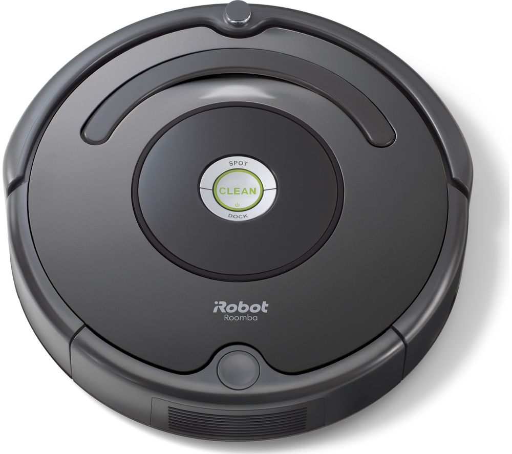 IROBOT Roomba 676 Robot Vacuum Cleaner - Black & Charcoal, Black