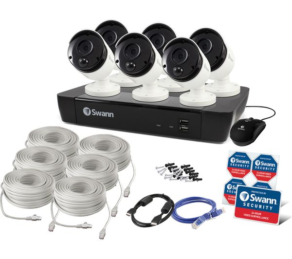 SWANN SWNVK-885806-UK 8-Channel 4K Ultra HD Security System - 2 TB, 6 Cameras