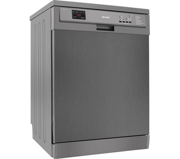 SHARP QW-DX26F41A Full-size Dishwasher - Stainless Steel, Stainless Steel