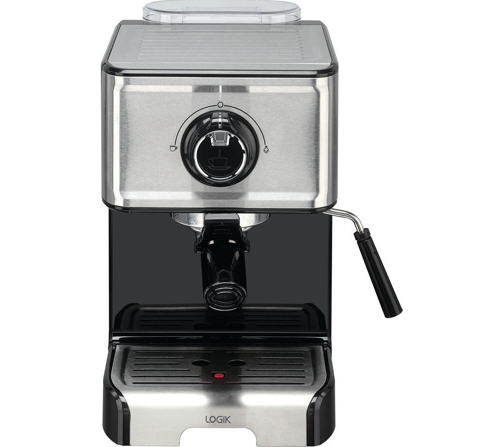 LOGIK L15EXC19 Espresso Coffee Machine - Stainless Steel & Black, Stainless Steel