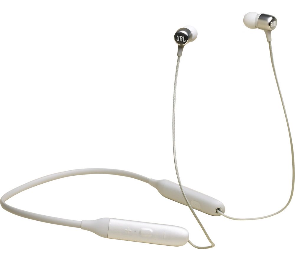 JBL LIVE 220BT Wireless Bluetooth Earphones - White, White