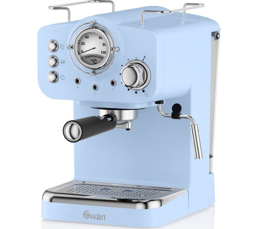 SWAN Retro Pump Espresso SK22110BLN Coffee Machine - Blue, Blue
