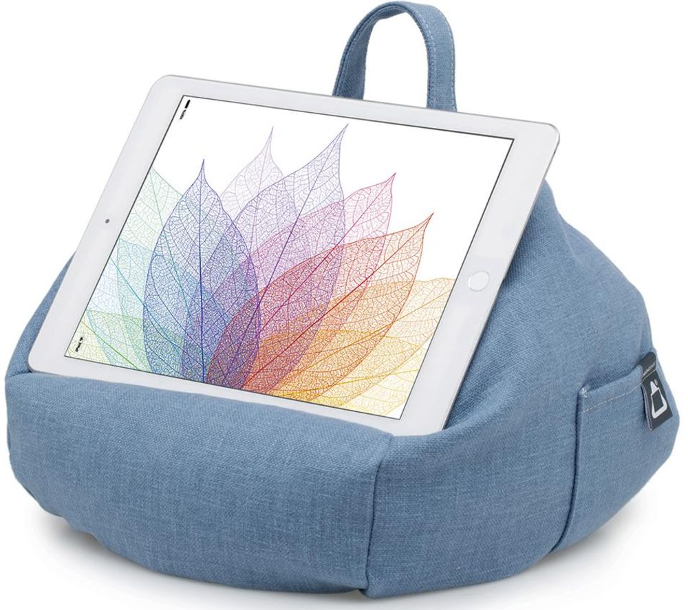 IBEANI Bean Bag Tablet Stand - Denim Blue, Blue