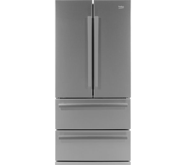 BEKO Slim American Style Fridge Freezer Select GNE60520X - Stainless Steel, Stainless Steel