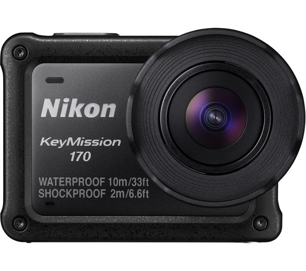 NIKON KeyMission 170 Action Camcorder - Black, Black