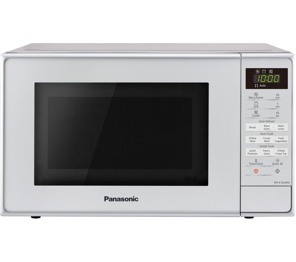 PANASONIC NN-K18JMMBPQ Compact Microwave with Grill - Silver, Silver