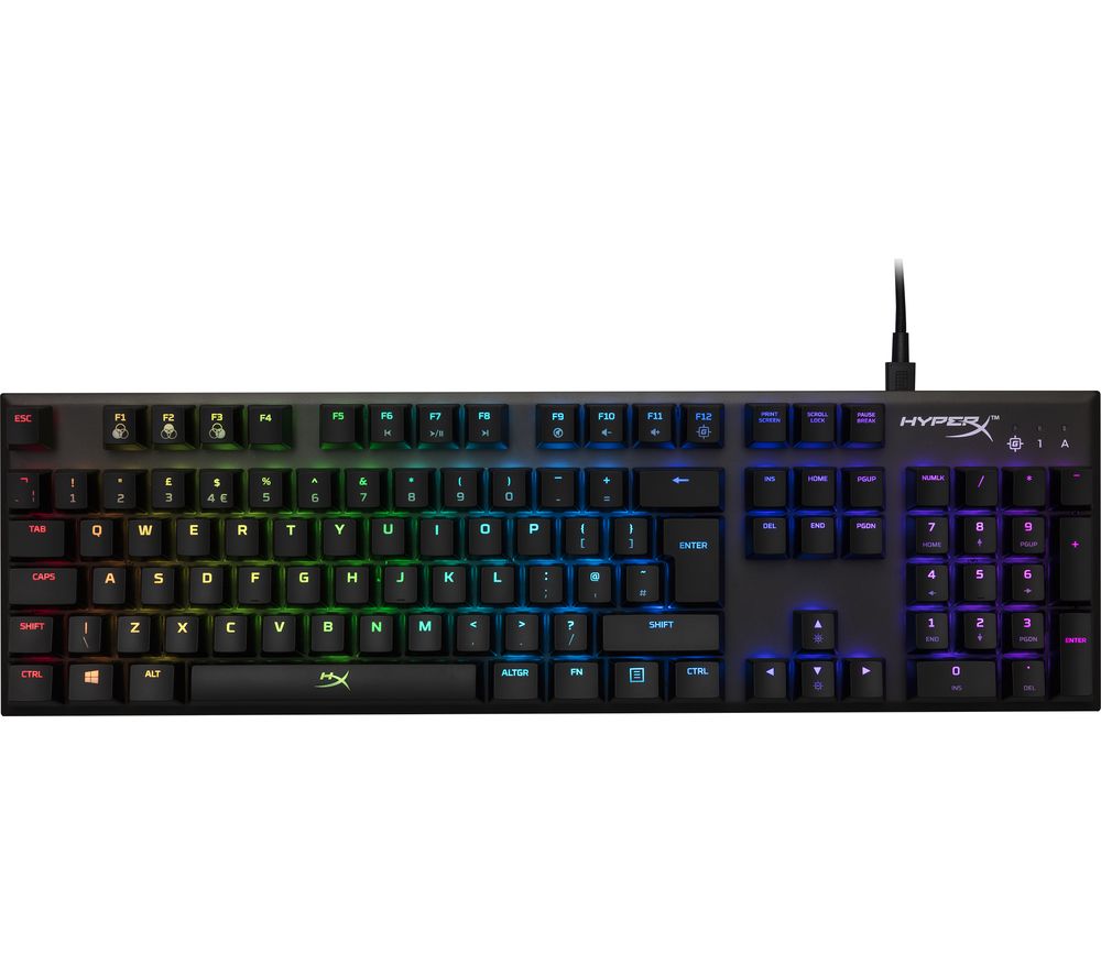 HYPERX Alloy FPS RGB Mechanical Gaming Keyboard, Silver