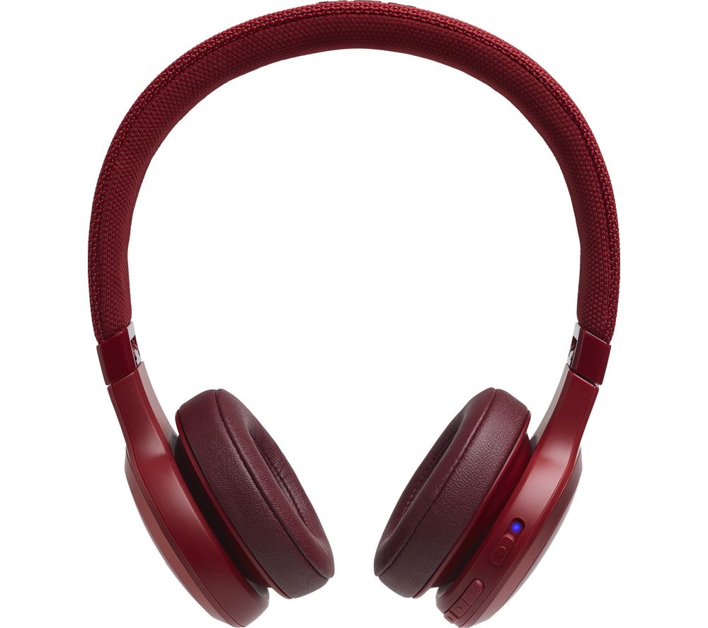 JBL Live 400BT Wireless Bluetooth Headphones - Red, Red