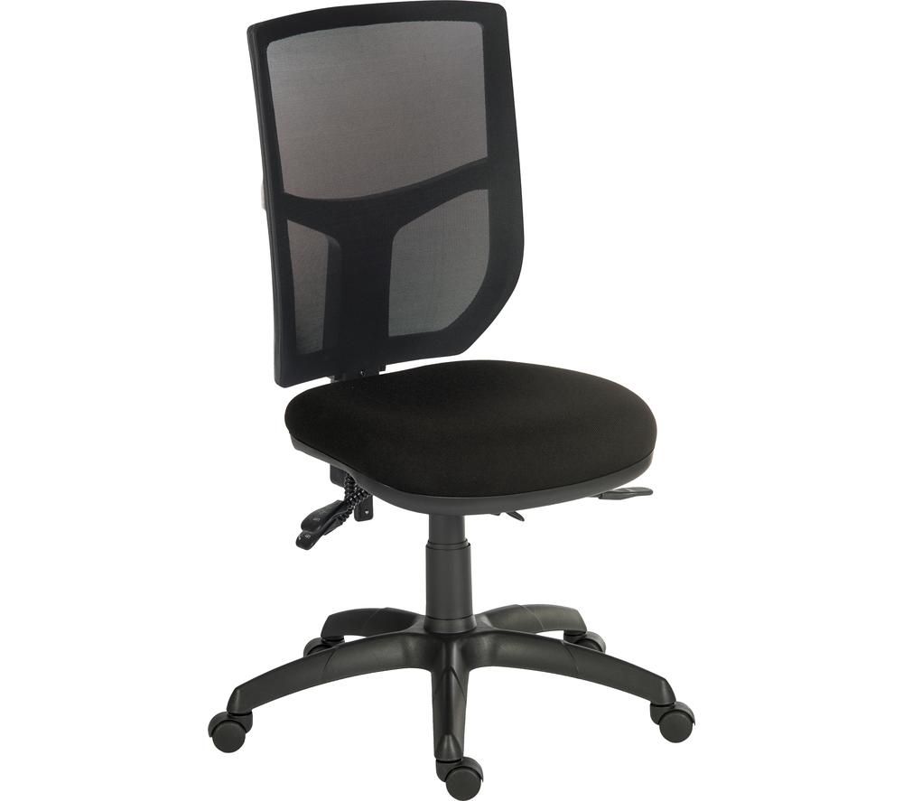 TEKNIK Ergo Comfort Mesh Tilting Operator Chair - Black, Black