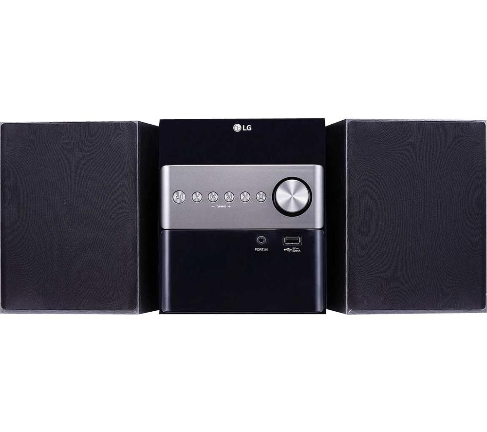 LG CM1560DAB Bluetooth Micro Hi-Fi System - Black, Black