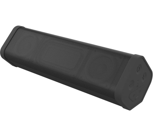 Kitsound BoomBar 2+ Portable Bluetooth Speaker - Black, Black