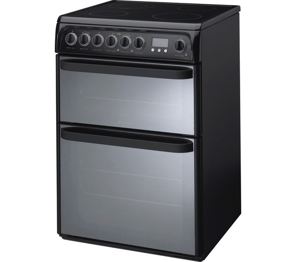 HOTPOINT Ultima DUE61BC Electric Ceramic Cooker  Black, Black