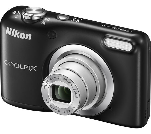 NIKON COOLPIX A10 Compact Camera - Black, Black