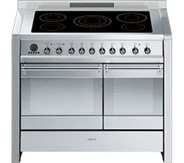 SMEG Opera 100 cm Electric Induction Range Cooker - Stainless Steel, Stainless Steel